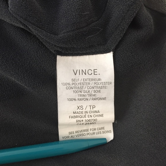 Vince Silk Mixed Media Overlay Tank - Picture 8 of 8